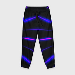 Брюки детские Color black neon stripes, цвет: 3D-принт