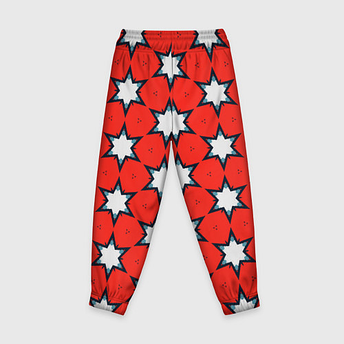 Детские брюки Звезды на красном / 3D-принт – фото 2