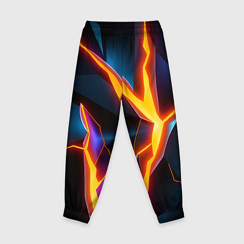 Детские брюки Neon orange glow / 3D-принт – фото 2