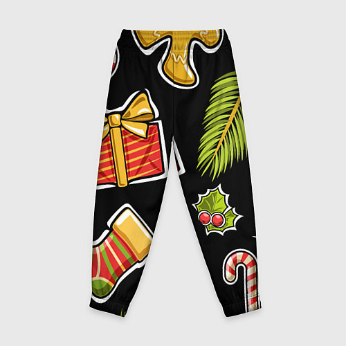 Детские брюки Рождественский вайб / 3D-принт – фото 2