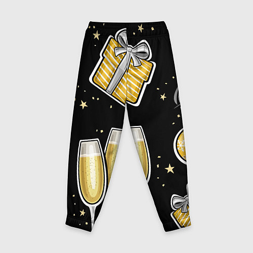Детские брюки Новогодний вайб / 3D-принт – фото 2
