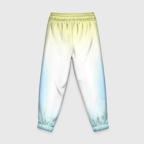 Детские брюки Color yellow blue white / 3D-принт – фото 2