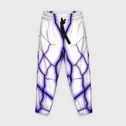 Брюки детские Color white purple, цвет: 3D-принт