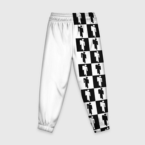 Детские брюки Ювентус паттерн люди / 3D-принт – фото 2