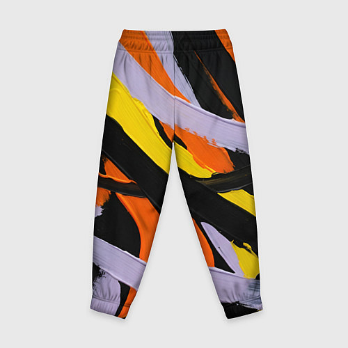 Детские брюки Полоски краски абстракция / 3D-принт – фото 2