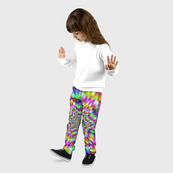 Брюки детские Спектральная иллюзия, цвет: 3D-принт — фото 2
