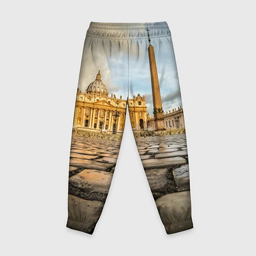 Детские брюки Площадь святого Петра / 3D-принт – фото 2