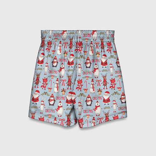 Детские шорты Рождественская Милота / 3D-принт – фото 2