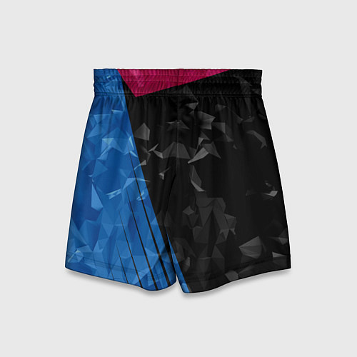Детские шорты FC Barcelona: Abstract / 3D-принт – фото 2