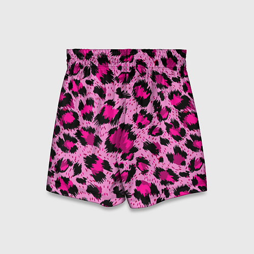 Детские шорты Розовый леопард / 3D-принт – фото 2