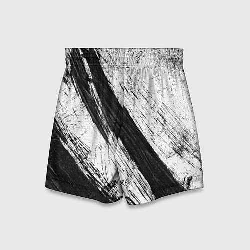 Детские шорты Белый и черный / 3D-принт – фото 2