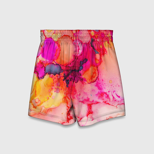 Детские шорты Весенние краски / 3D-принт – фото 2
