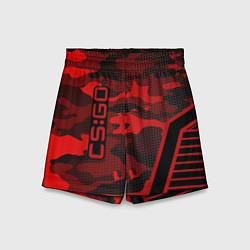 Детские шорты CS:GO Red Camo