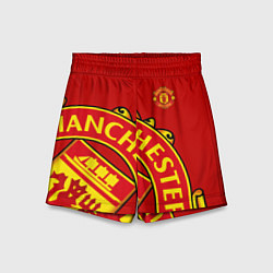 Шорты детские FC Man United: Red Exclusive, цвет: 3D-принт