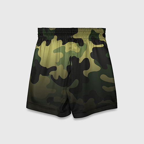Детские шорты Camouflage Green / 3D-принт – фото 2