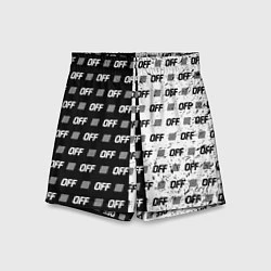 Шорты детские Off-White: Black & White, цвет: 3D-принт