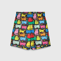 Детские шорты Разноцветные котики