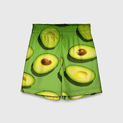 Шорты детские АВАКАДО ПАТТЕРН, цвет: 3D-принт