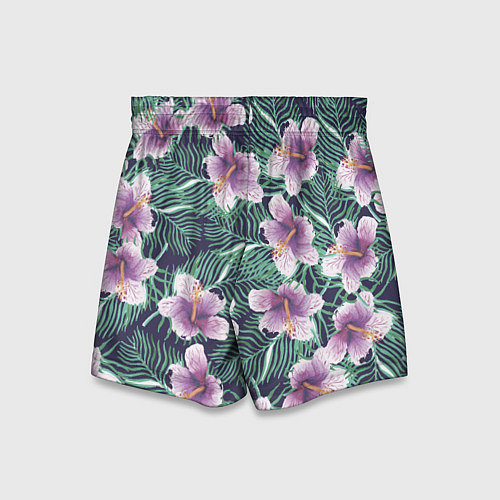 Детские шорты Тропический цветок / 3D-принт – фото 2