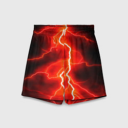 Шорты детские МОЛНИЯ, цвет: 3D-принт