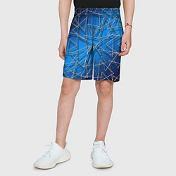 Шорты детские Треугольники, цвет: 3D-принт — фото 2