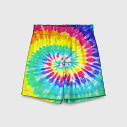 Шорты детские TIE-DYE СТЕНА, цвет: 3D-принт