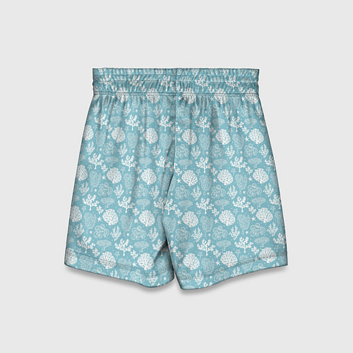 Детские шорты Подводные цветы / 3D-принт – фото 2