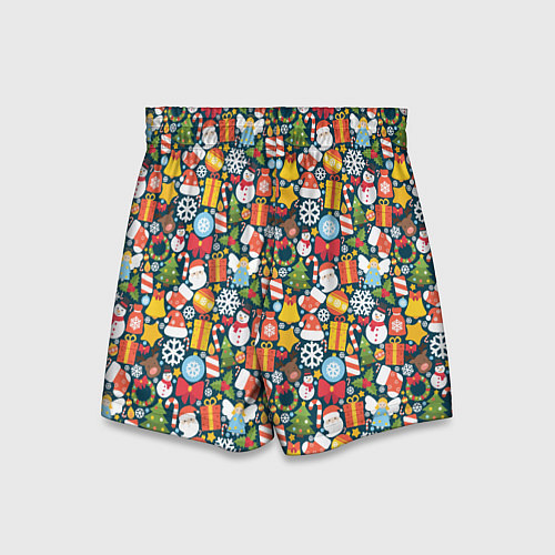 Детские шорты Новый Год / 3D-принт – фото 2