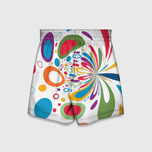Детские шорты Яркие краски / 3D-принт – фото 2