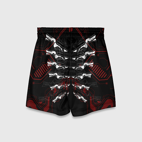 Детские шорты Цифровой киберскелет / 3D-принт – фото 2
