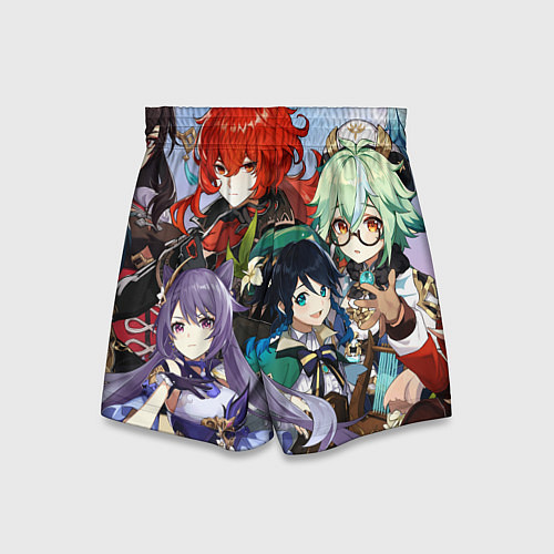 Детские шорты Персонажи Genshin Impact / 3D-принт – фото 2