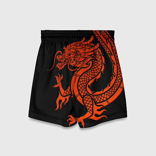 Детские шорты RED CHINA DRAGON / 3D-принт – фото 2