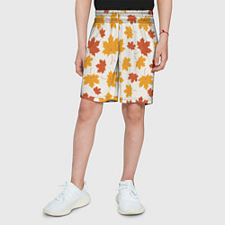 Шорты детские Осень Autumn, цвет: 3D-принт — фото 2