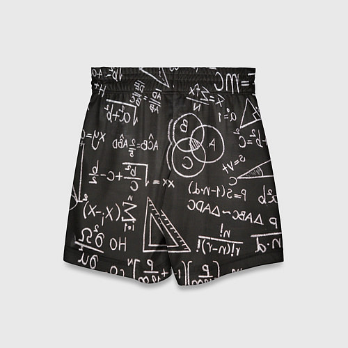 Детские шорты Математические уравнения / 3D-принт – фото 2