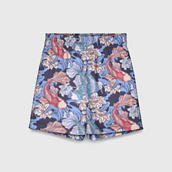 Детские шорты Карпы КОИ и цветки Лотоса