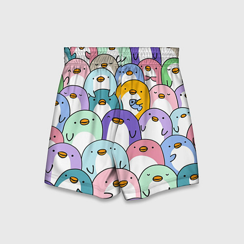 Детские шорты Пингвины / 3D-принт – фото 2