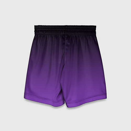 Детские шорты Ночной градиент Фиолетовый / 3D-принт – фото 2