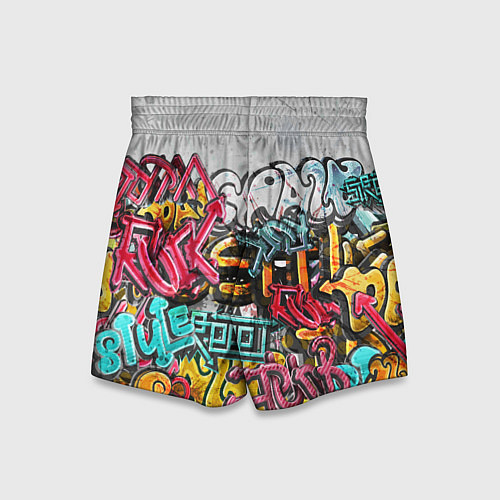 Детские шорты Graffiti on the wall / 3D-принт – фото 2