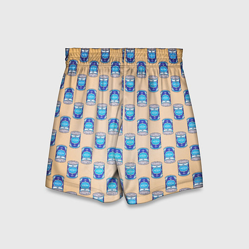 Детские шорты Сгущенка паттерн / 3D-принт – фото 2