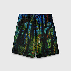 Шорты детские Разноцветная гора, цвет: 3D-принт