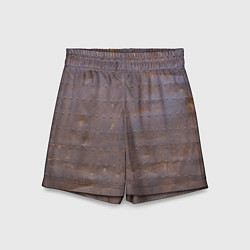 Шорты детские Ржавый металл, цвет: 3D-принт