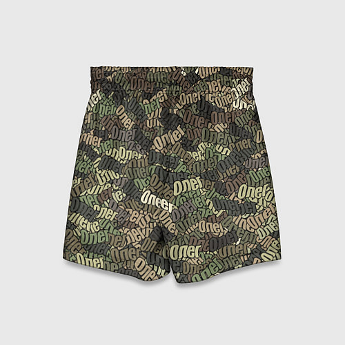 Детские шорты Именной камуфляж Олег / 3D-принт – фото 2
