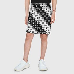 Шорты детские Следы от Лап, цвет: 3D-принт — фото 2