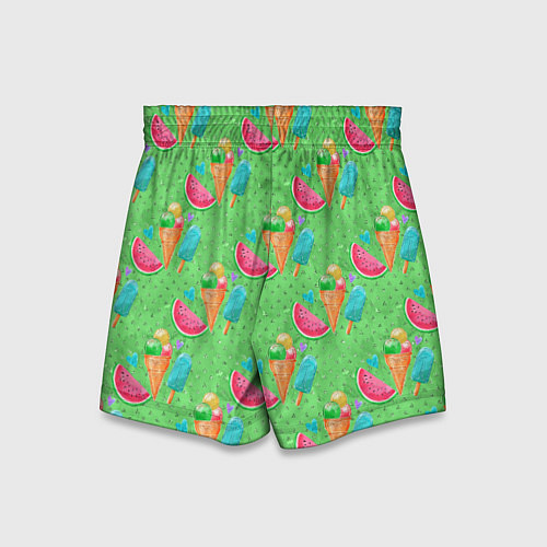 Детские шорты Арбуз и мороженое / 3D-принт – фото 2