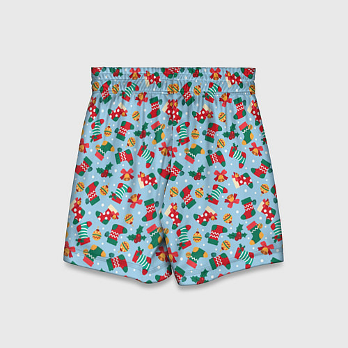 Детские шорты Christmas Background / 3D-принт – фото 2
