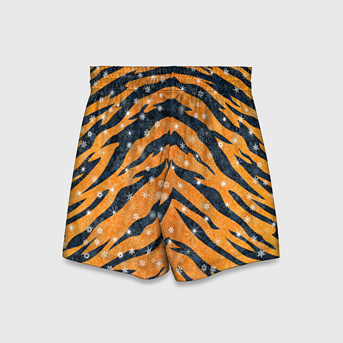Детские шорты Новогодняя шкура тигра / 3D-принт – фото 2
