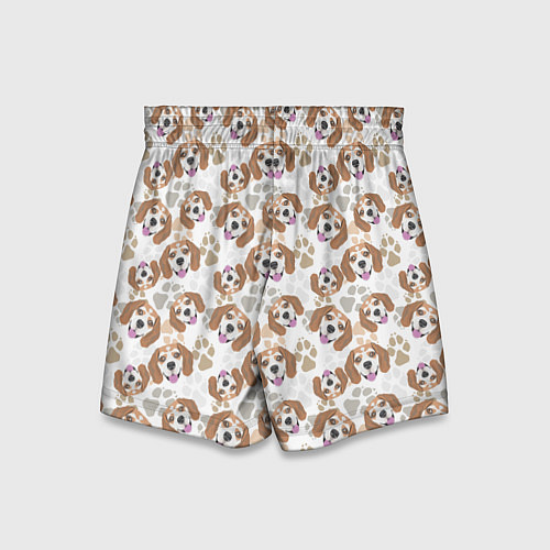 Детские шорты Бигль Собака / 3D-принт – фото 2