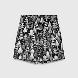 Детские шорты Лес абстрактных ёлок