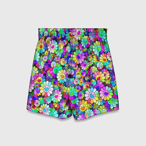 Детские шорты Rainbow flowers / 3D-принт – фото 2