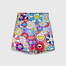 Детские шорты Цветы Takashi Murakami